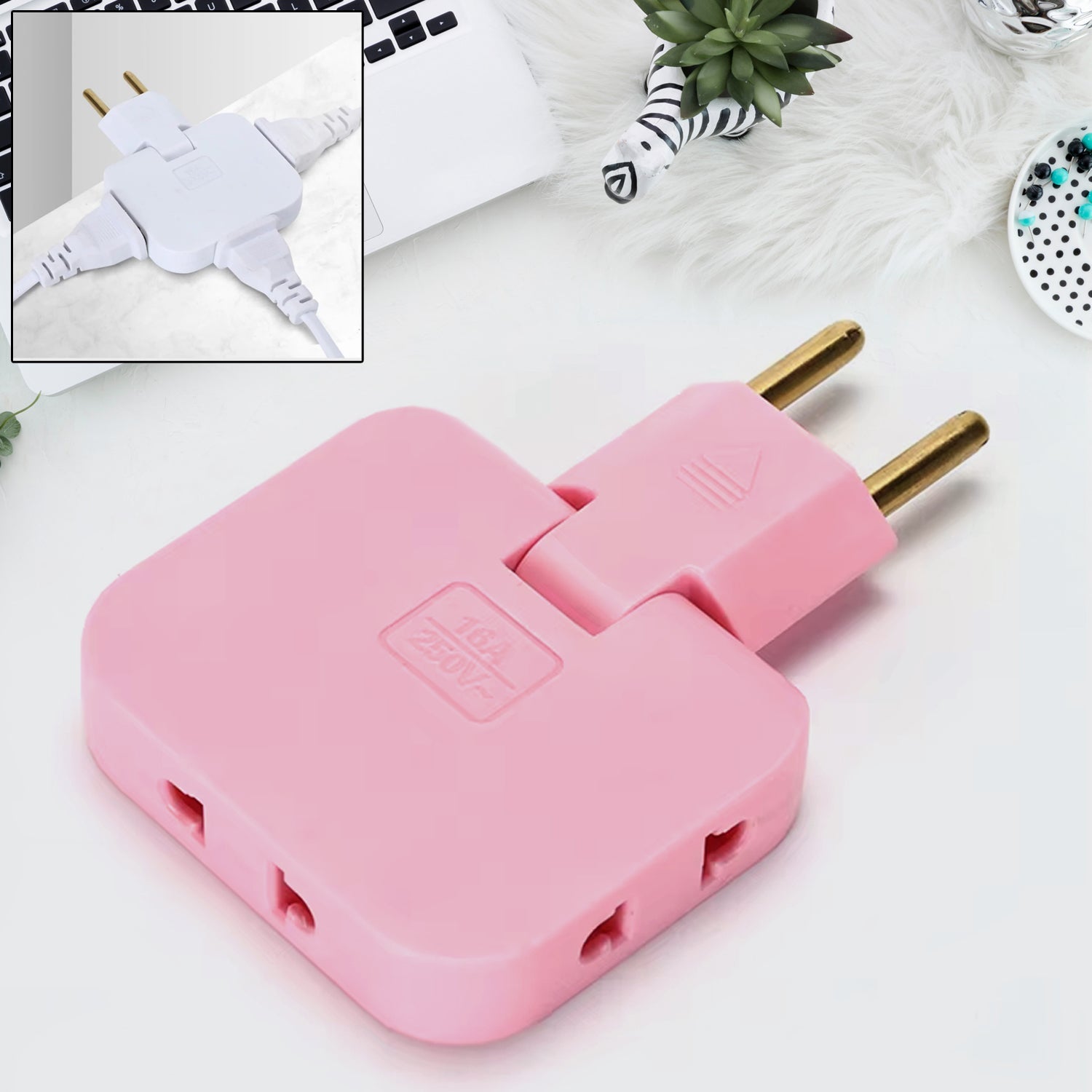 Wireless 3in1 Foldable Wall Plug Socket Wireless 3in1 Foldable Wall Plug Socket